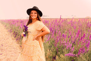 Free-Flowing Floral Dress
